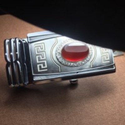 Red onyx stone belt