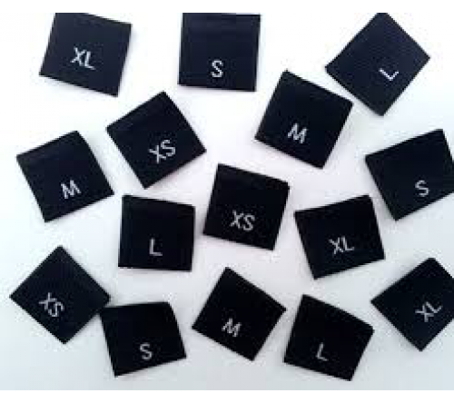 Woven size label