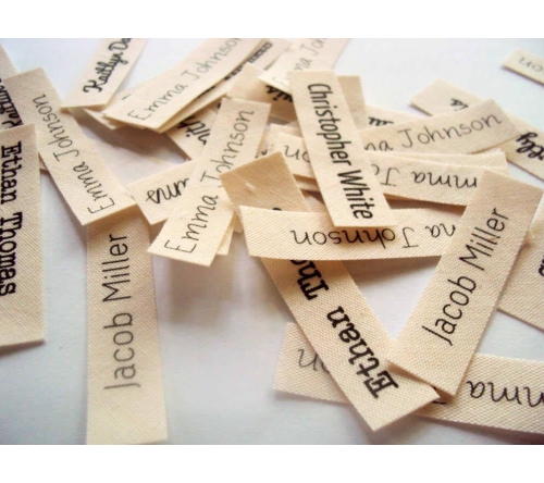Satin printed label