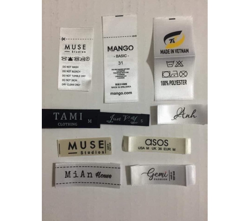 Satin printed label