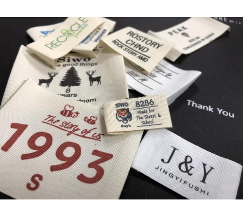 Satin printed label