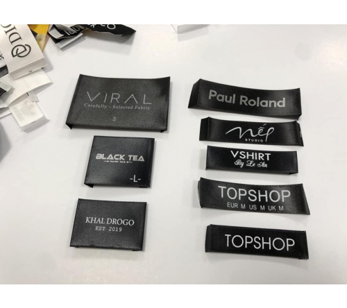 Satin printed label