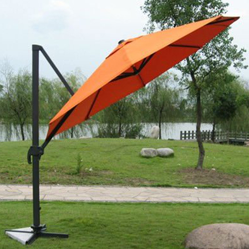 Orange eccentric umbrella