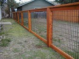 Wire panel fence