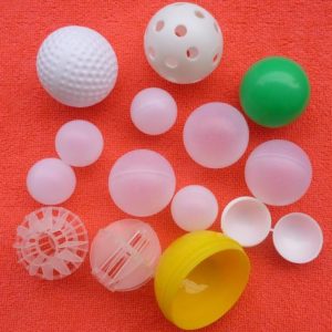 Processing plastic balls