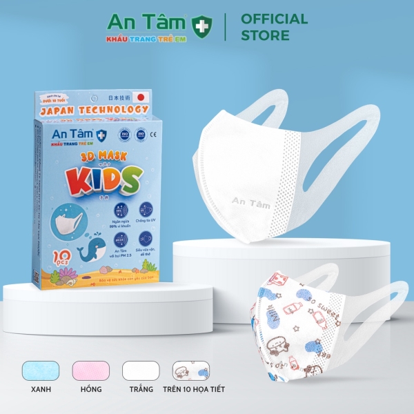 3D face mask for kid (10pcs/box)
