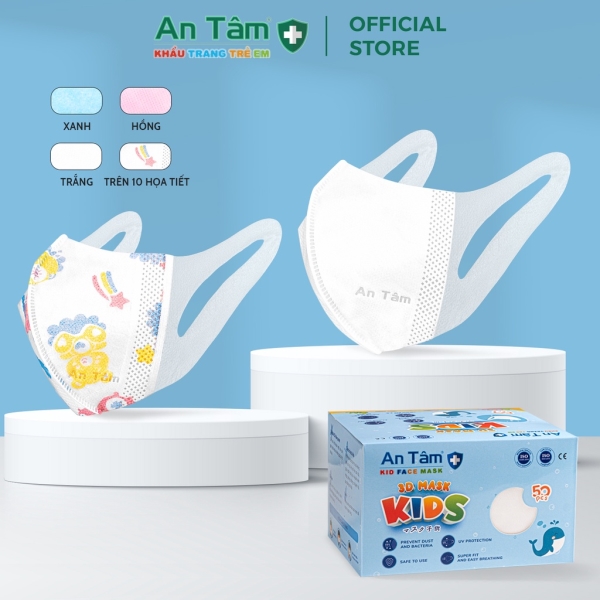 3D face mask for kid (50pcs/box)