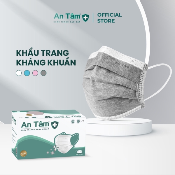 Anti-bacterial 4-layer medical face mask