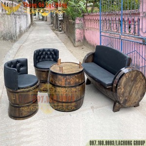 Decorative Wooden Barrel