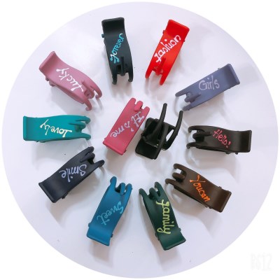 3-Teeth Hair Claw Clips With Drawings