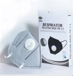 Mask with one-way air filte