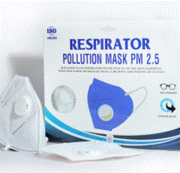 Mask with one-way air filte