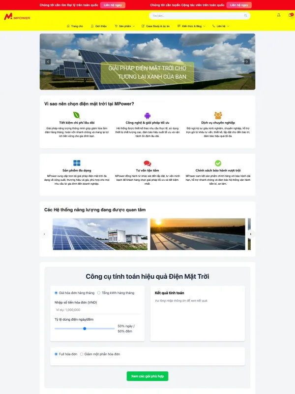 MPower solar power product business website