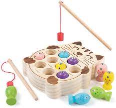 Wooden fishing game kids
