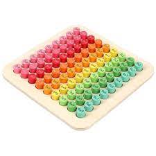 Wooden multiplication table
