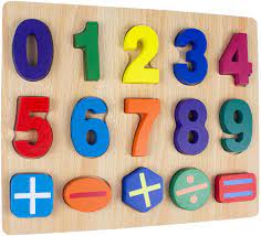 Wooden numbers for kid