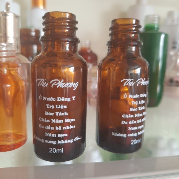 Essential oil bottle printing