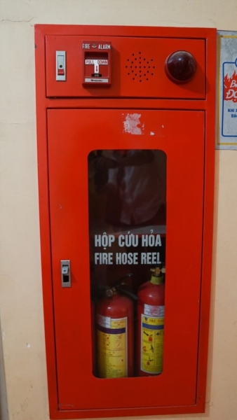 Fire protection cabinet installation