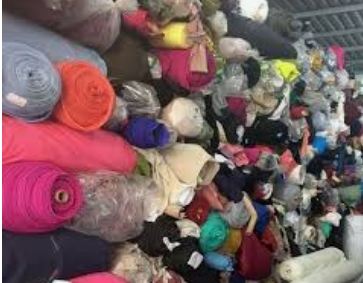 Used fabric scraps