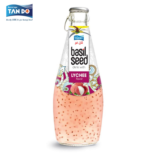Tando Lychee Basil Seed Drink