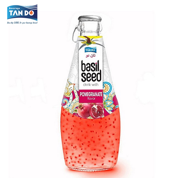 Tando Pomegranate Basil Seed Drink