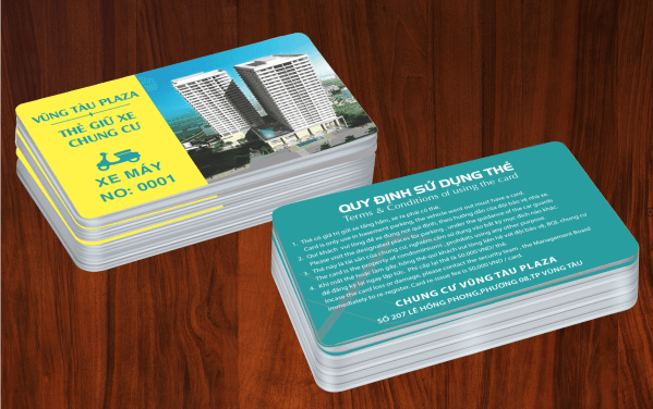 Parking magnetic card