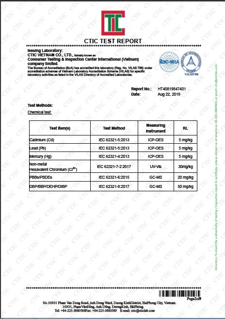 CTIC test report