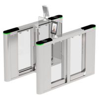 Swing gate with temperature measurement