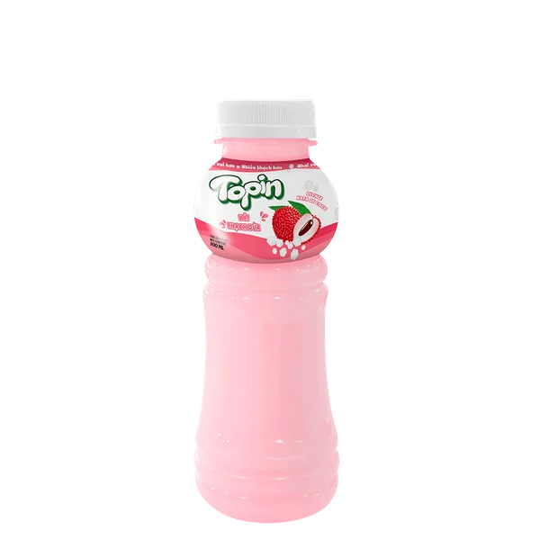 Topin lychee tea with nata de coco