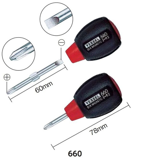 Vessel No.660 2-head nut driver
