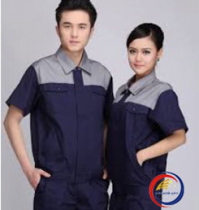 Grey and purple protective clothing