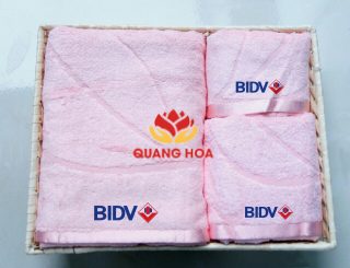 Custom logo embroidered towel