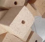 Pressed sawdust pallet block 100 × 80 mm
