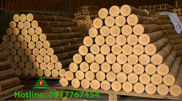 90mm round sawdust briquettes