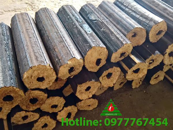 Extruded Rice Husk Briquettes