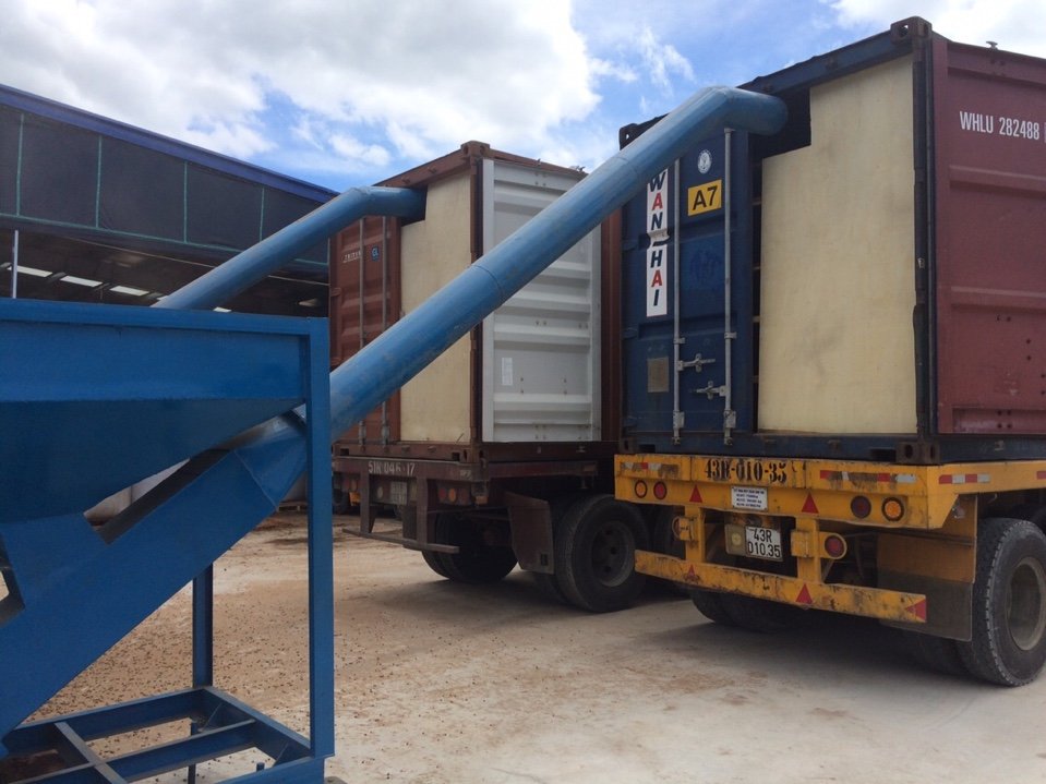 Loading Pellets into Containers