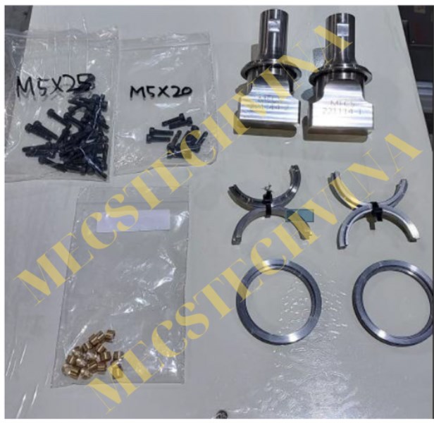 Titanium welding head