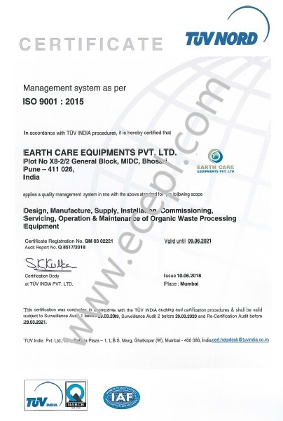 ISO Certificate