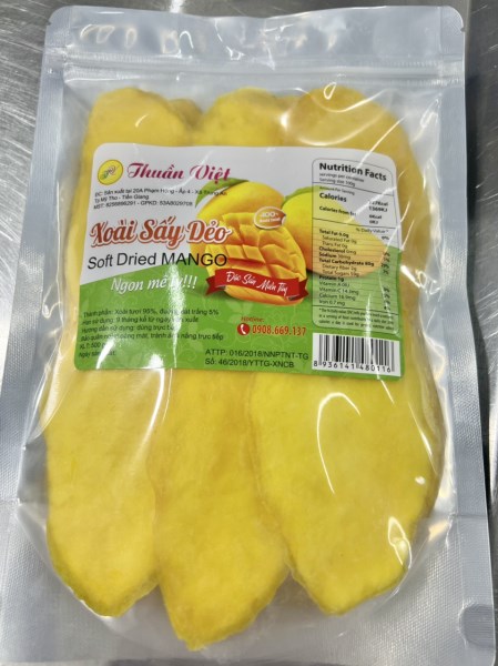 Soft dried mango