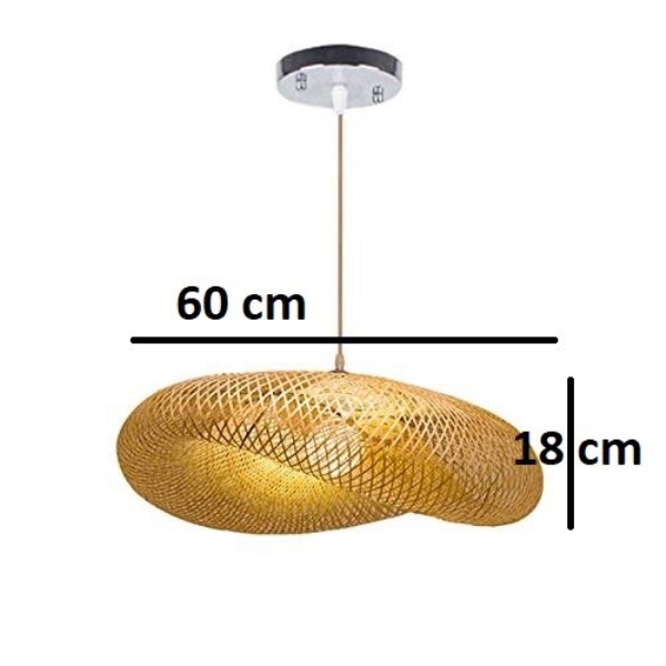 Bamboo and rattan light
