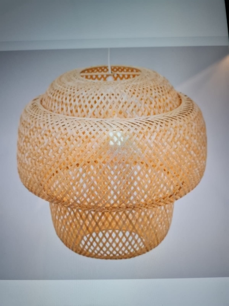 Bamboo and rattan light