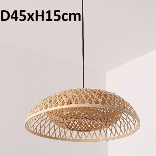 Bamboo and rattan light