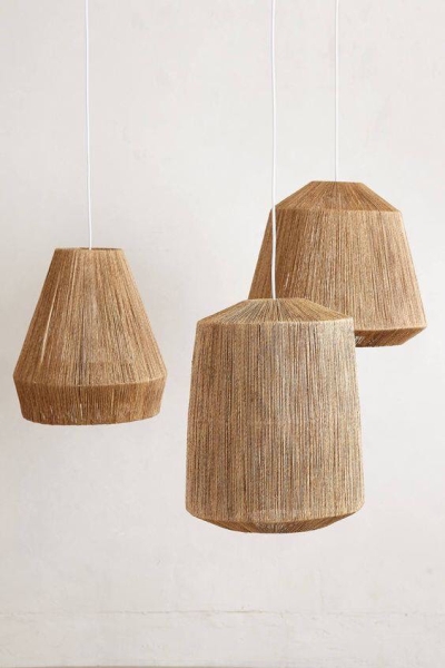 Bamboo and rattan light