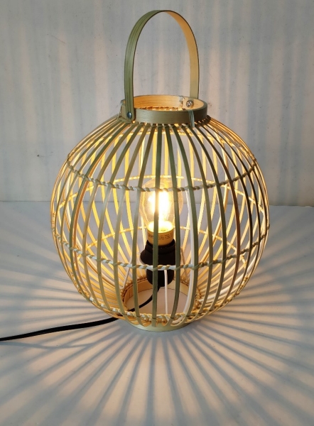 Bamboo and rattan light