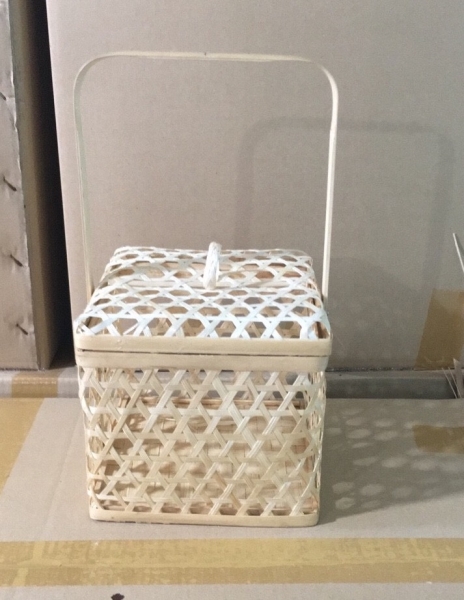 Bamboo and rattan basket