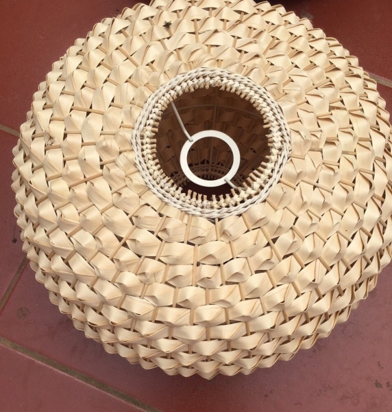 Bamboo and rattan basket