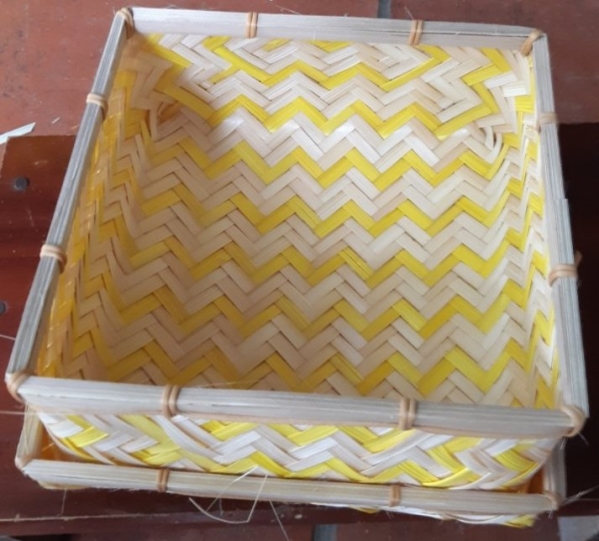 Rattan trays and plates