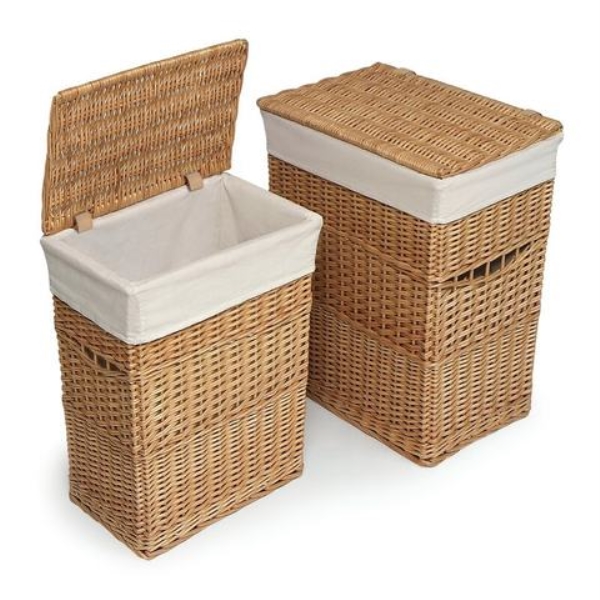 Rattan storage basket