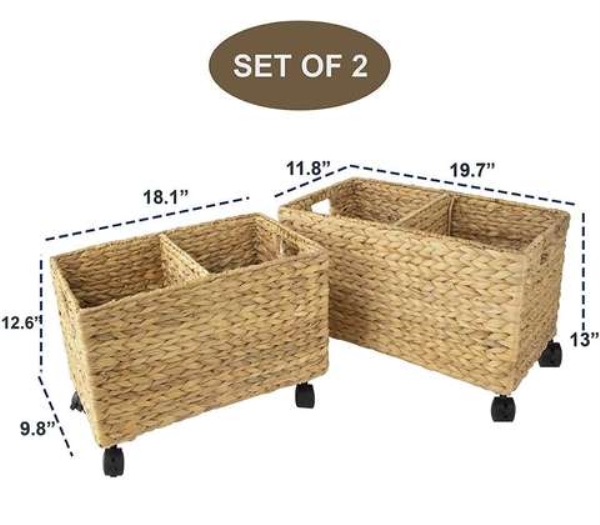 Rattan storage basket