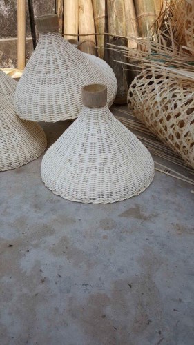 Bamboo and rattan lampshades